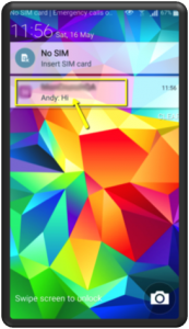 system panel - push notifications